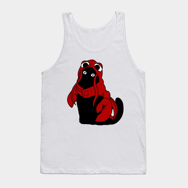 Black Cat Crawfish Costume Tank Top by CozySkull